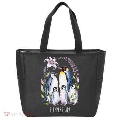 Flippers Up Penguins Resist Tariffs Tote Bag