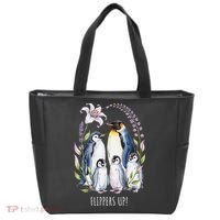 Flippers Up Penguins Resist Tariffs Tote Bag thumb 0