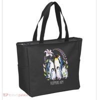 Flippers Up Penguins Resist Tariffs Tote Bag thumb 2