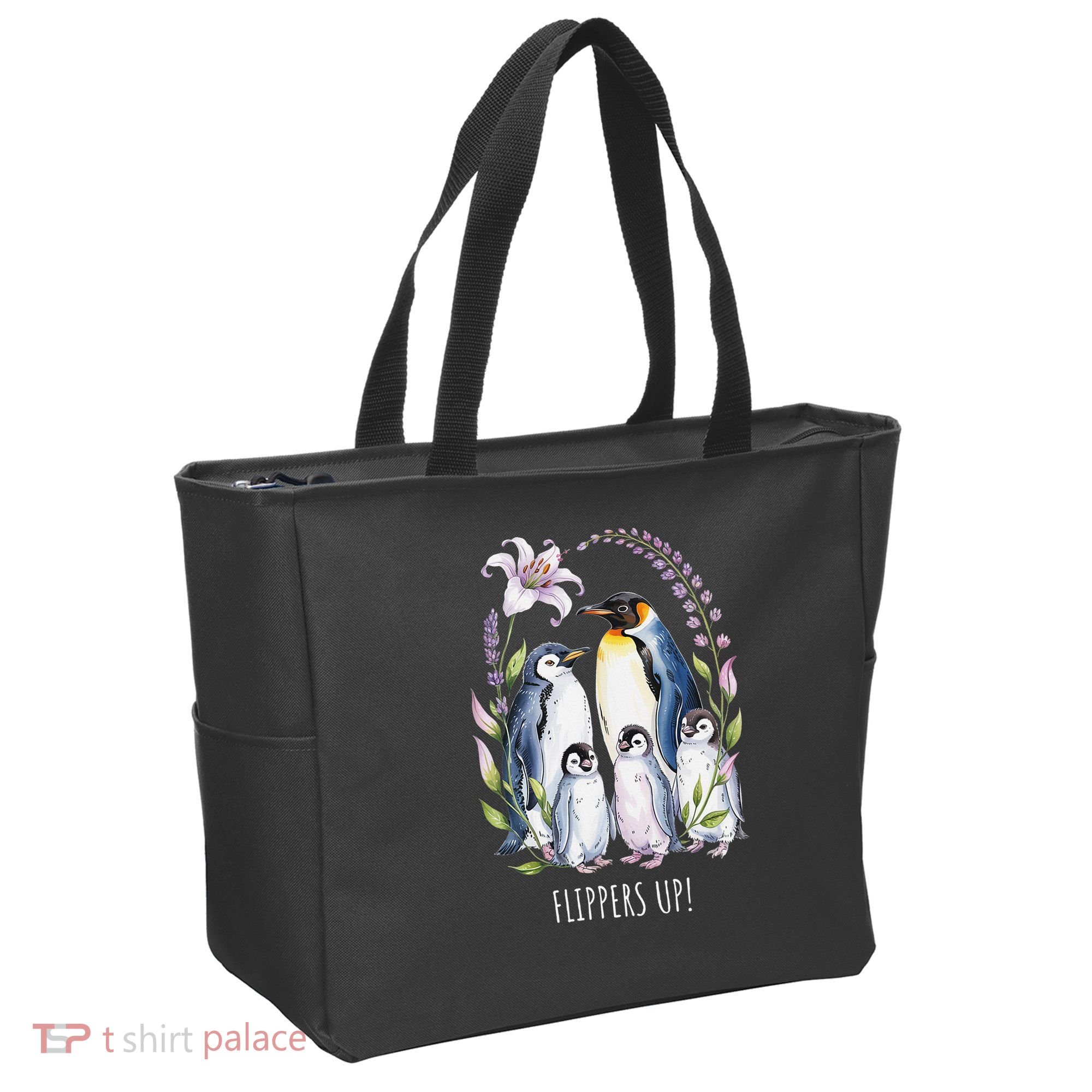 Flippers Up Penguins Resist Tariffs Tote Bag