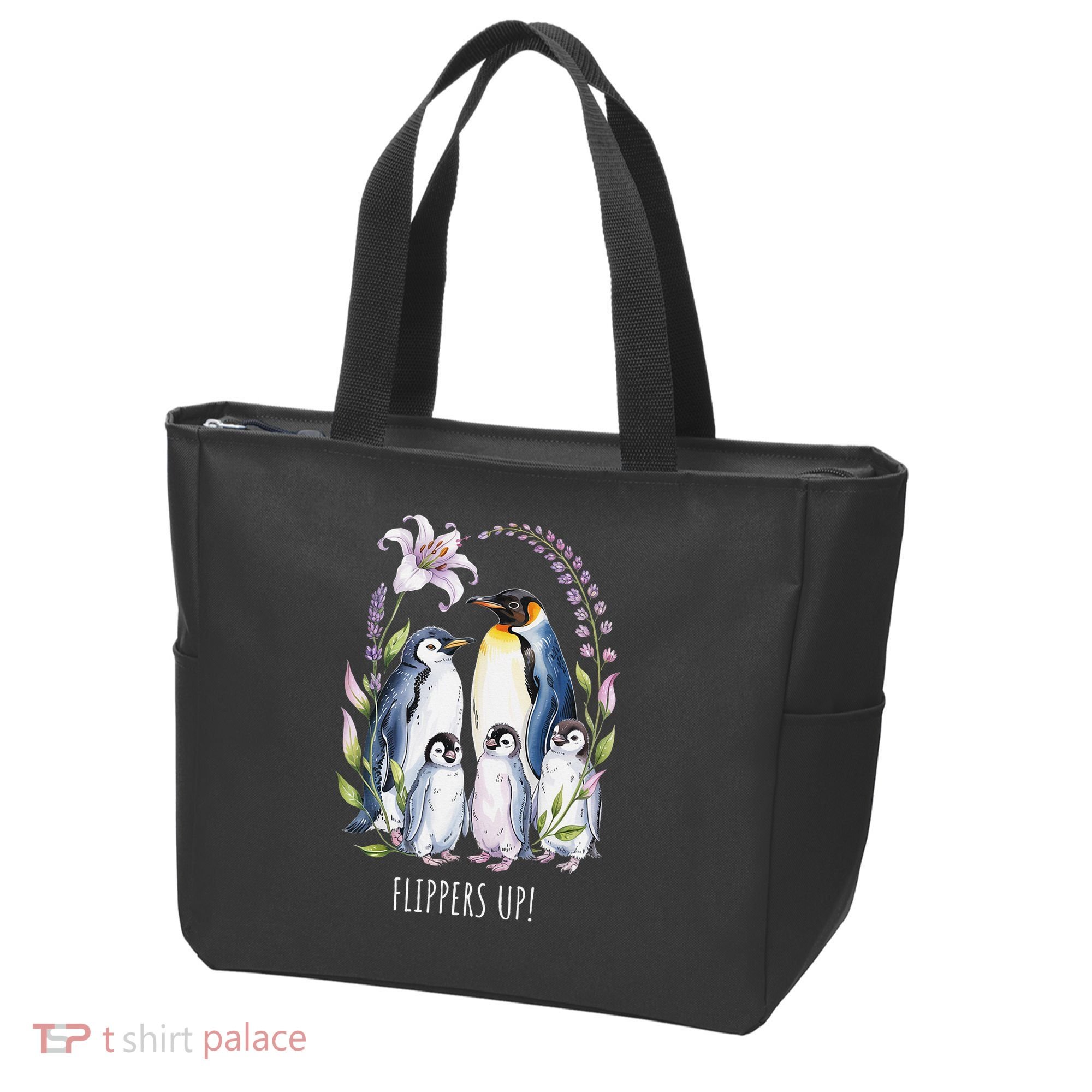 Flippers Up Penguins Resist Tariffs Tote Bag