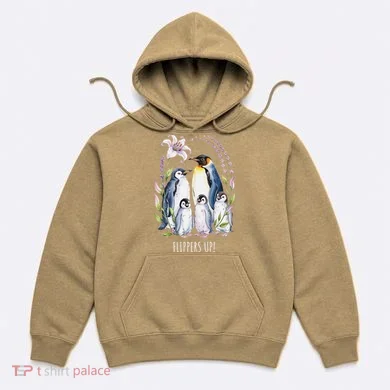 Flippers Up Penguins Resist Tariffs Hoodie