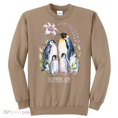 Flippers Up Penguins Resist Tariffs Sweatshirt