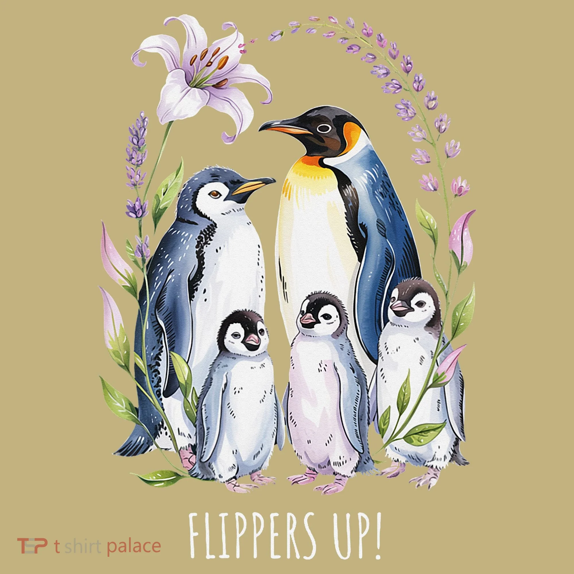 Flippers Up Penguins Resist Tariffs Sweatshirt