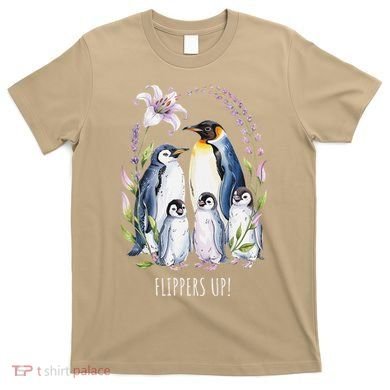 Flippers Up Penguins Resist Tariffs T-Shirt