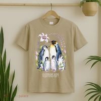 Flippers Up Penguins Resist Tariffs T-Shirt thumb 2