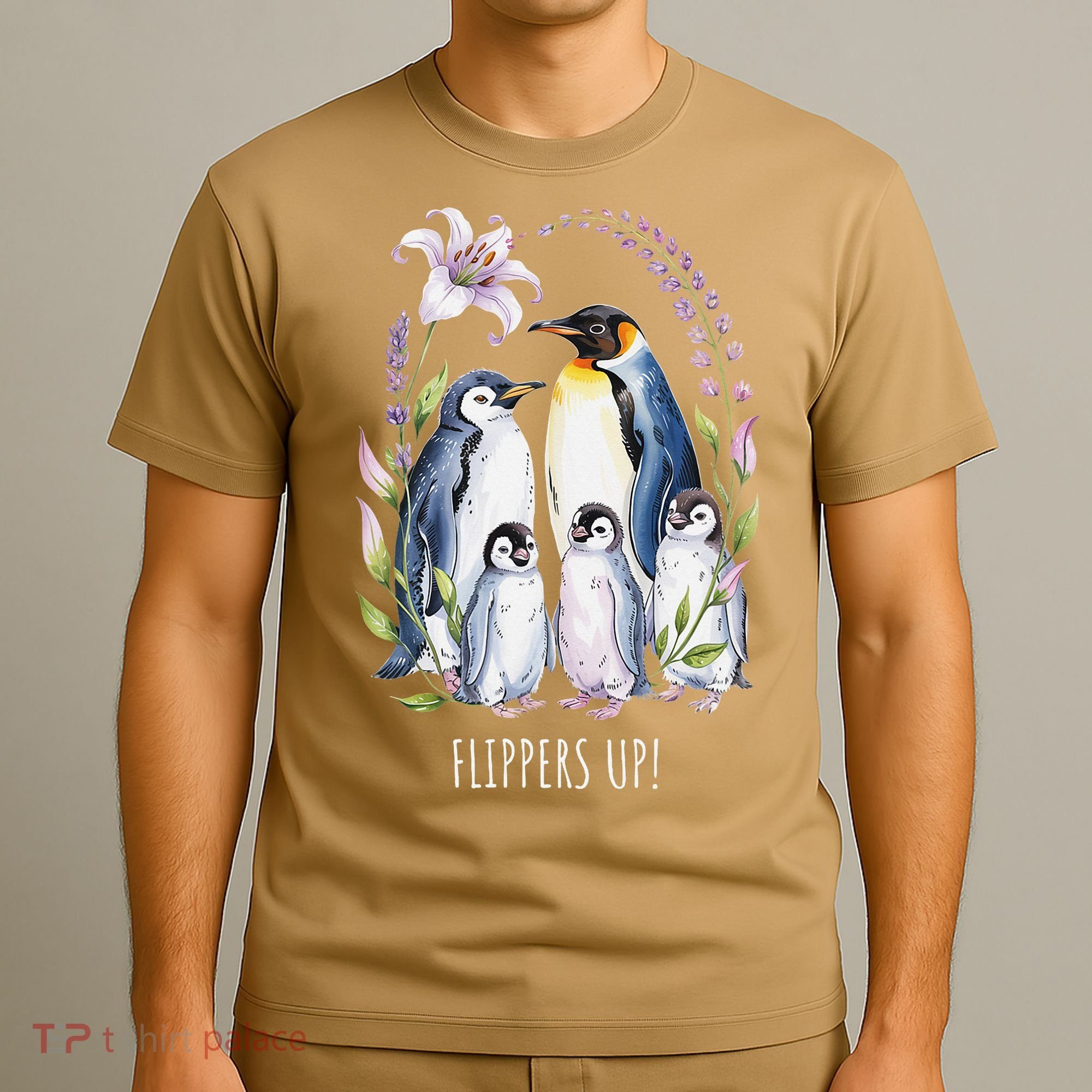 Flippers Up Penguins Resist Tariffs T-Shirt