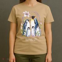 Flippers Up Penguins Resist Tariffs T-Shirt thumb 4