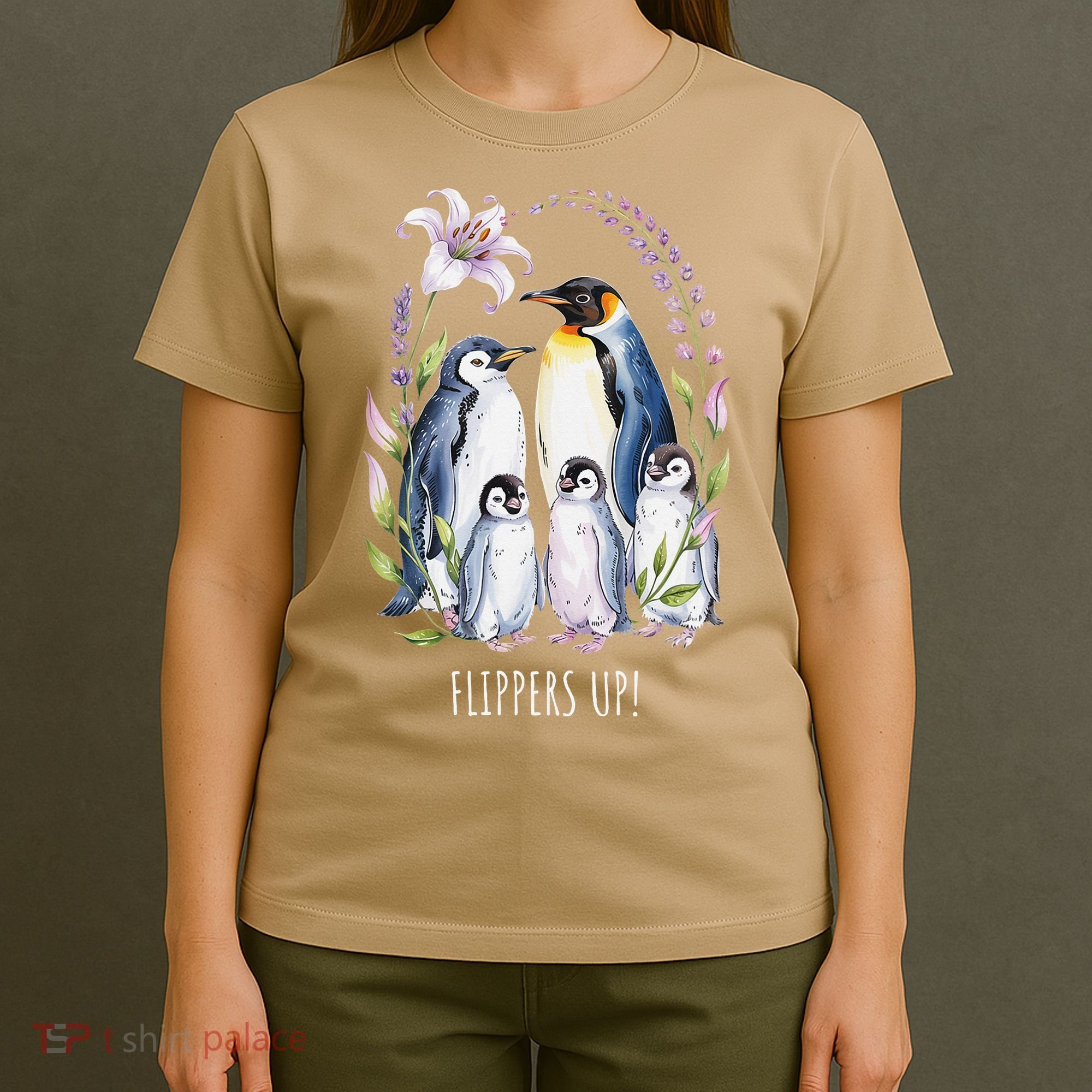 Flippers Up Penguins Resist Tariffs T-Shirt