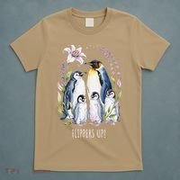 Flippers Up Penguins Resist Tariffs T-Shirt thumb 5