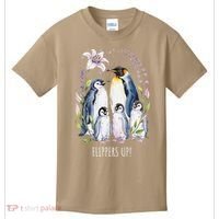 Flippers Up Penguins Resist Tariffs Kids T-Shirt thumb 0