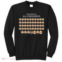 Funny Us Presidents History 1 T0 47 Trump Clown Caricature Sweatshirt thumb 0