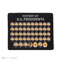 Funny Us Presidents History 1 T0 47 Trump Clown Caricature Mousepad thumb 0