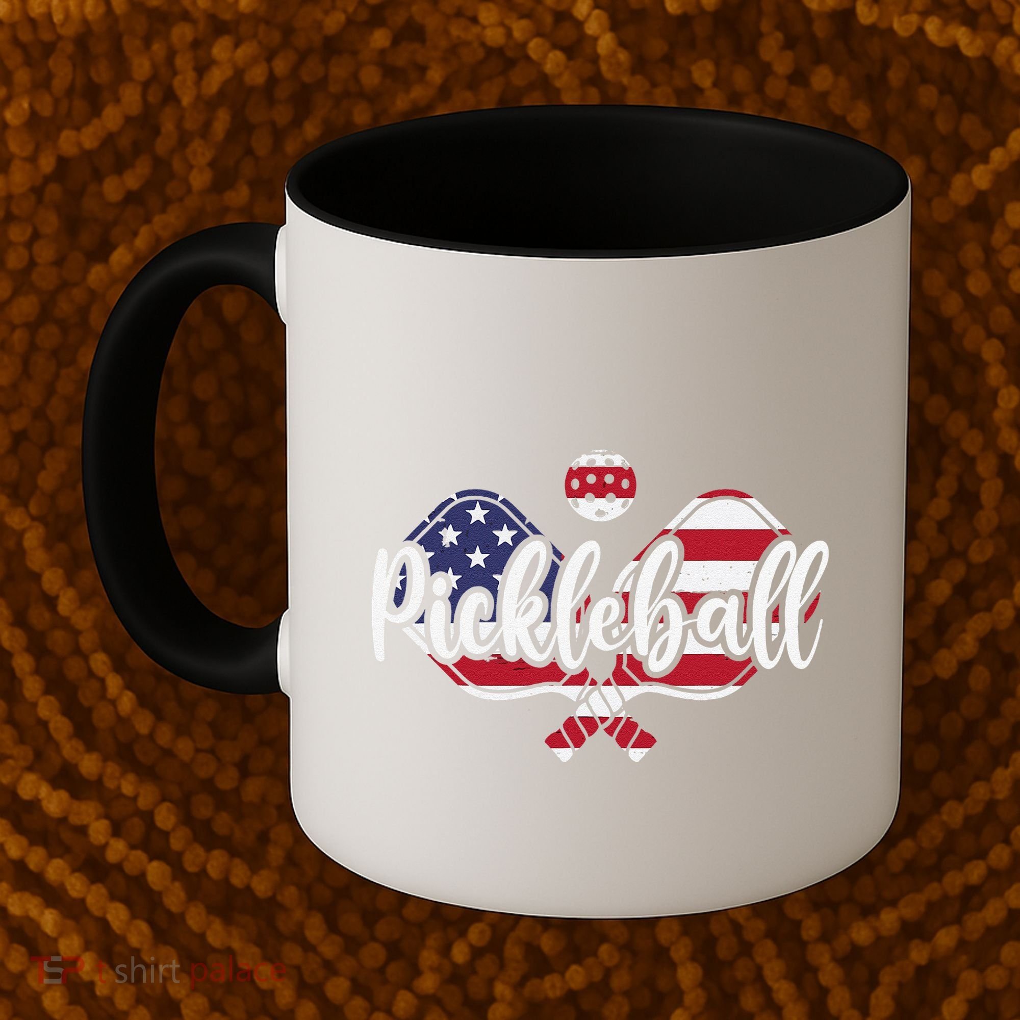 Funny Usa Pickleball Pickleball Player Paddleball Lover Coffee Mug