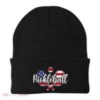 Funny Usa Pickleball Pickleball Player Paddleball Lover Beanie thumb 0