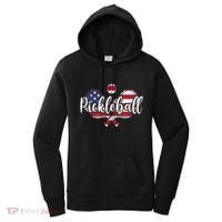 Funny Usa Pickleball Pickleball Player Paddleball Lover Women's Hoodie thumb 0