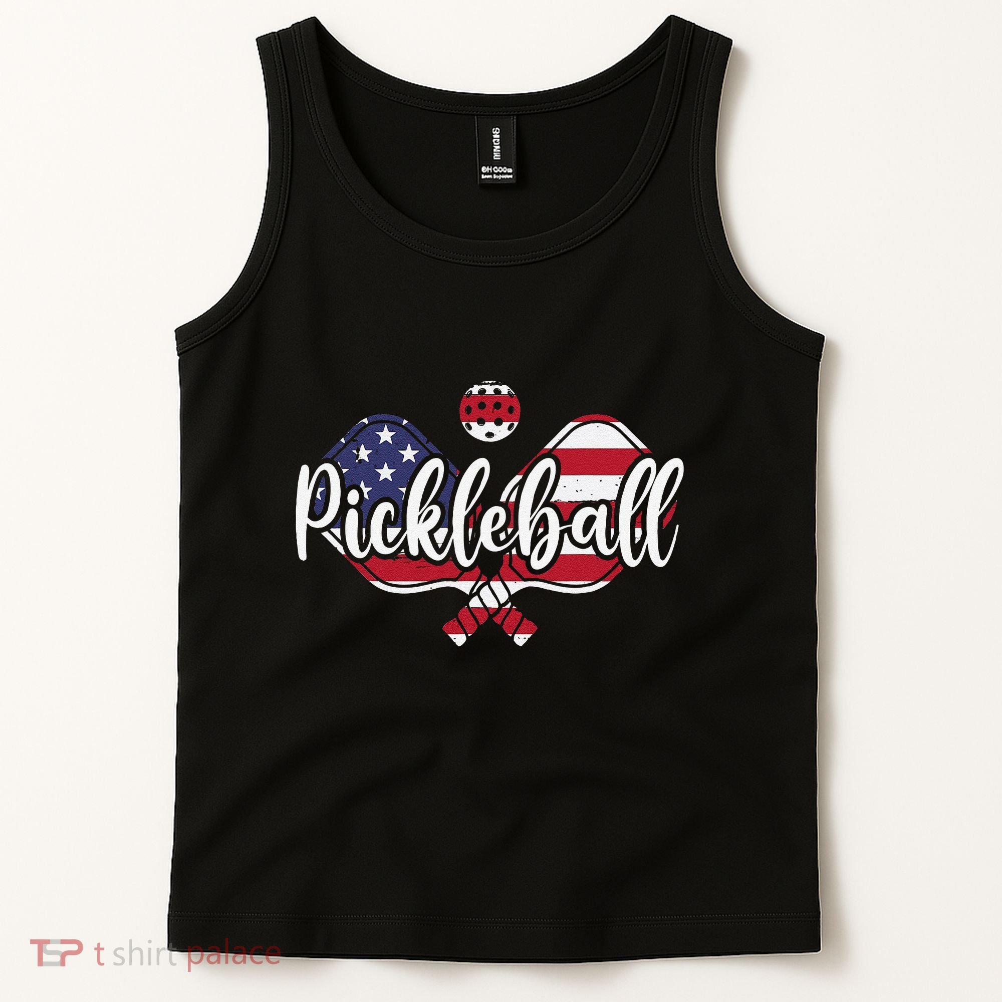 Funny Usa Pickleball Pickleball Player Paddleball Lover Tank Top