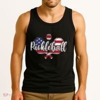 Funny Usa Pickleball Pickleball Player Paddleball Lover Tank Top thumb 3