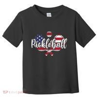 Funny Usa Pickleball Pickleball Player Paddleball Lover Toddler T-Shirt thumb 0