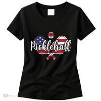 Funny Usa Pickleball Pickleball Player Paddleball Lover Women's T-Shirt thumb 0