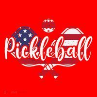 Funny Usa Pickleball Pickleball Player Paddleball Lover Santa Hat thumb 1