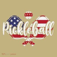 Funny Usa Pickleball Pickleball Player Paddleball Lover Long Sleeve Shirt thumb 2