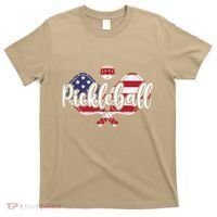 Funny Usa Pickleball Pickleball Player Paddleball Lover T-Shirt thumb 0