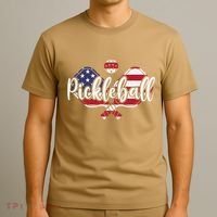Funny Usa Pickleball Pickleball Player Paddleball Lover T-Shirt thumb 3
