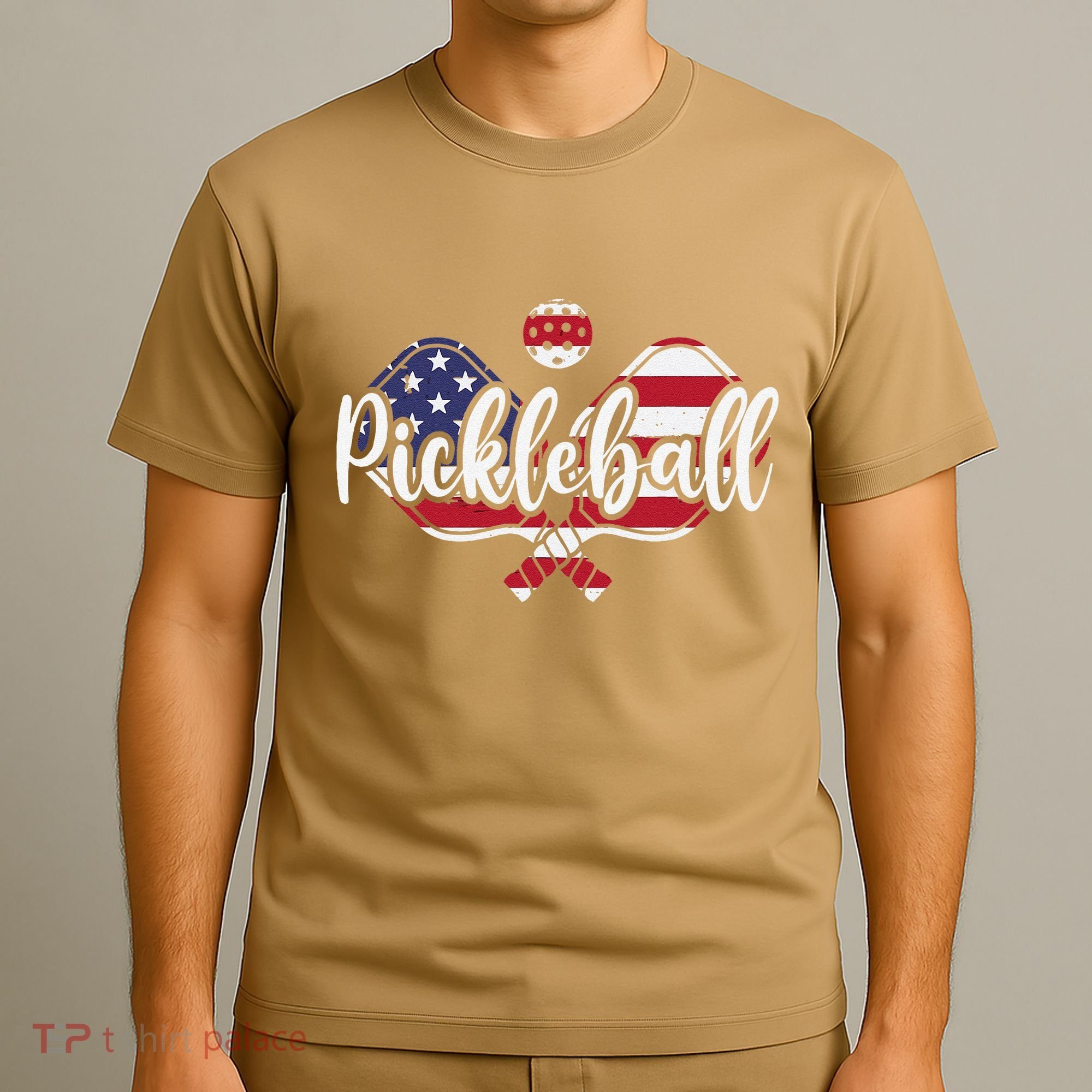 Funny Usa Pickleball Pickleball Player Paddleball Lover T-Shirt