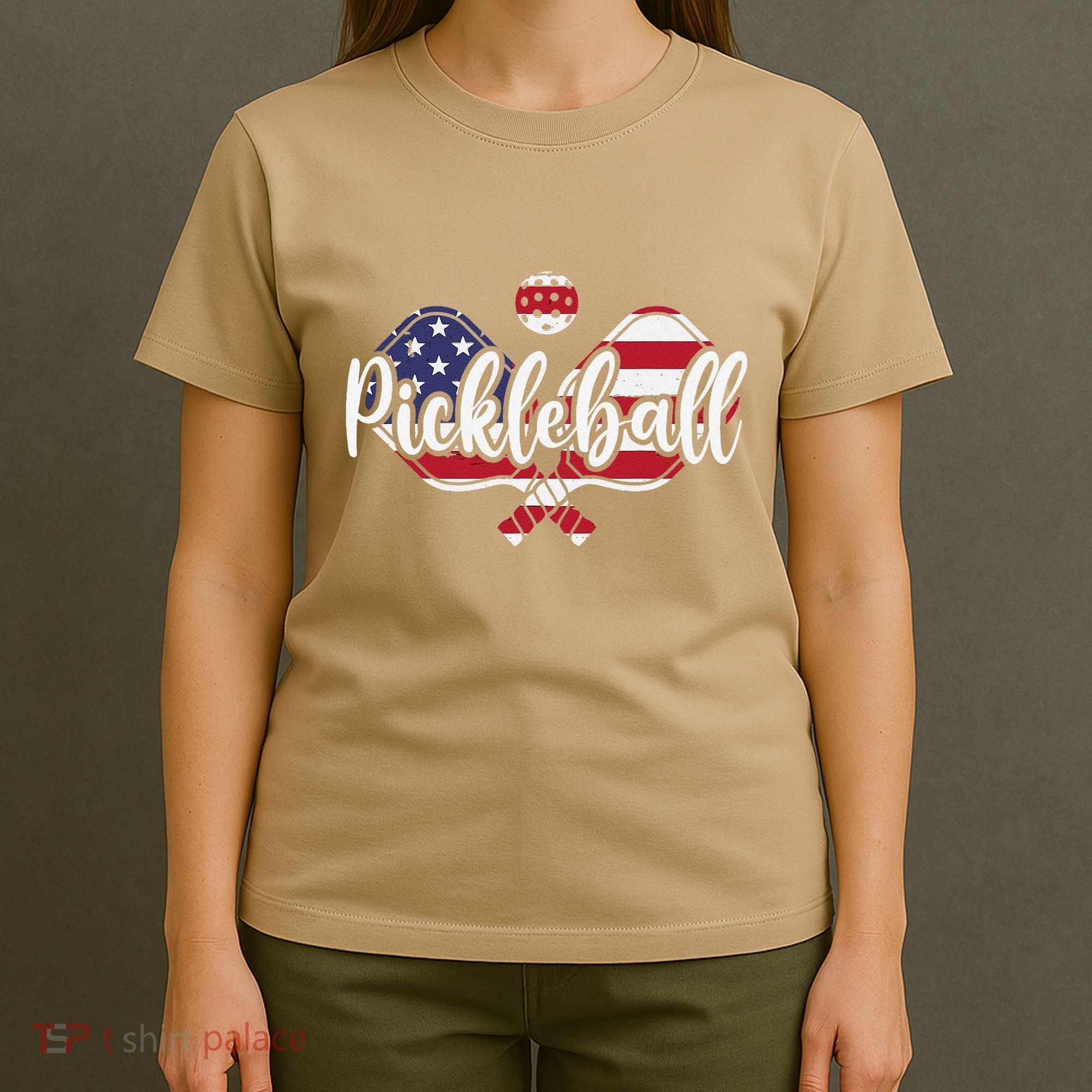 Funny Usa Pickleball Pickleball Player Paddleball Lover T-Shirt