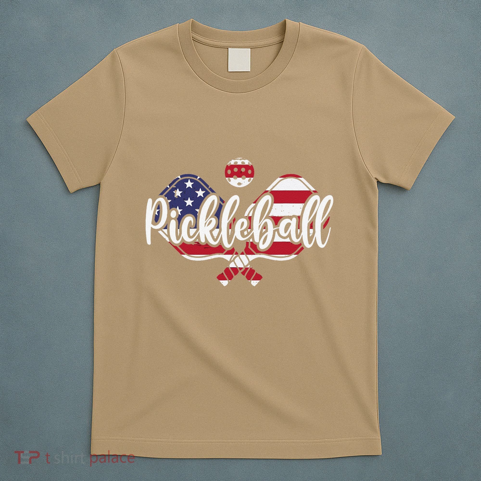 Funny Usa Pickleball Pickleball Player Paddleball Lover T-Shirt