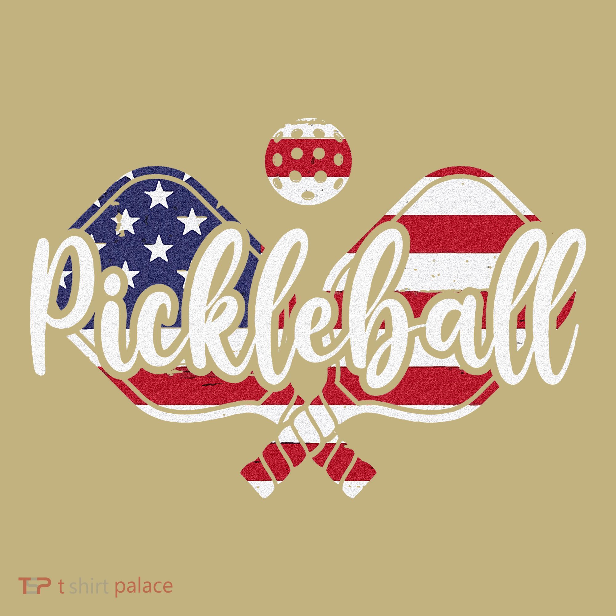 Funny Usa Pickleball Pickleball Player Paddleball Lover T-Shirt