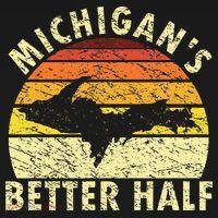 Funny Upper Peninsula Yooper Upper Michigan USA-Made Doggie Bandana thumb 2