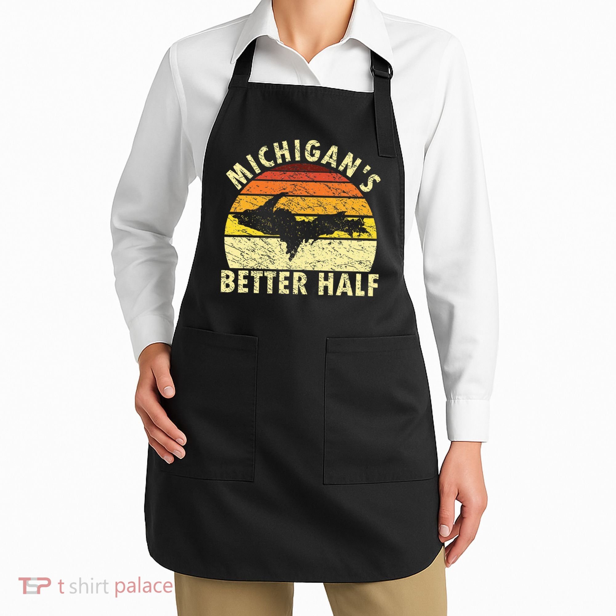 Funny Upper Peninsula Yooper Upper Michigan Apron
