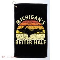 Funny Upper Peninsula Yooper Upper Michigan Golf Towel thumb 0