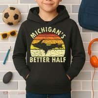 Funny Upper Peninsula Yooper Upper Michigan Kids Hoodie thumb 2