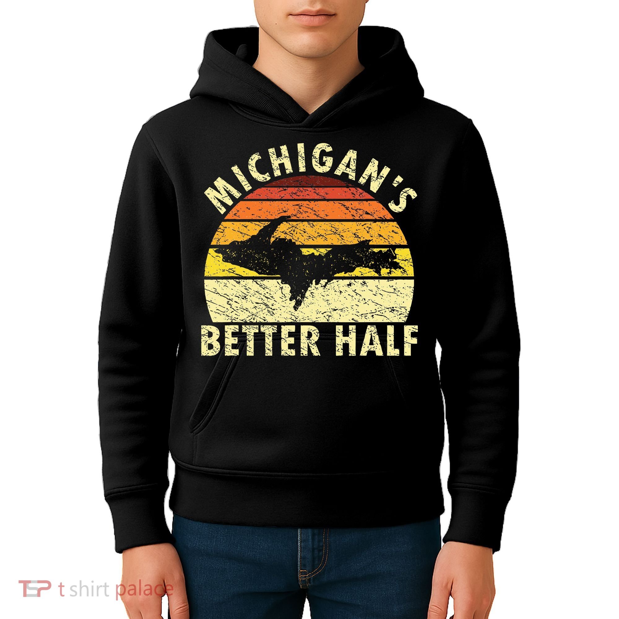 Funny Upper Peninsula Yooper Upper Michigan Kids Hoodie