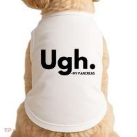 Funny Ugh Pancreas Supporter Doggie Tank thumb 0