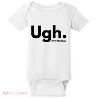 Funny Ugh Pancreas Supporter Baby Bodysuit thumb 0