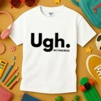 Funny Ugh Pancreas Supporter Kids T-Shirt thumb 3