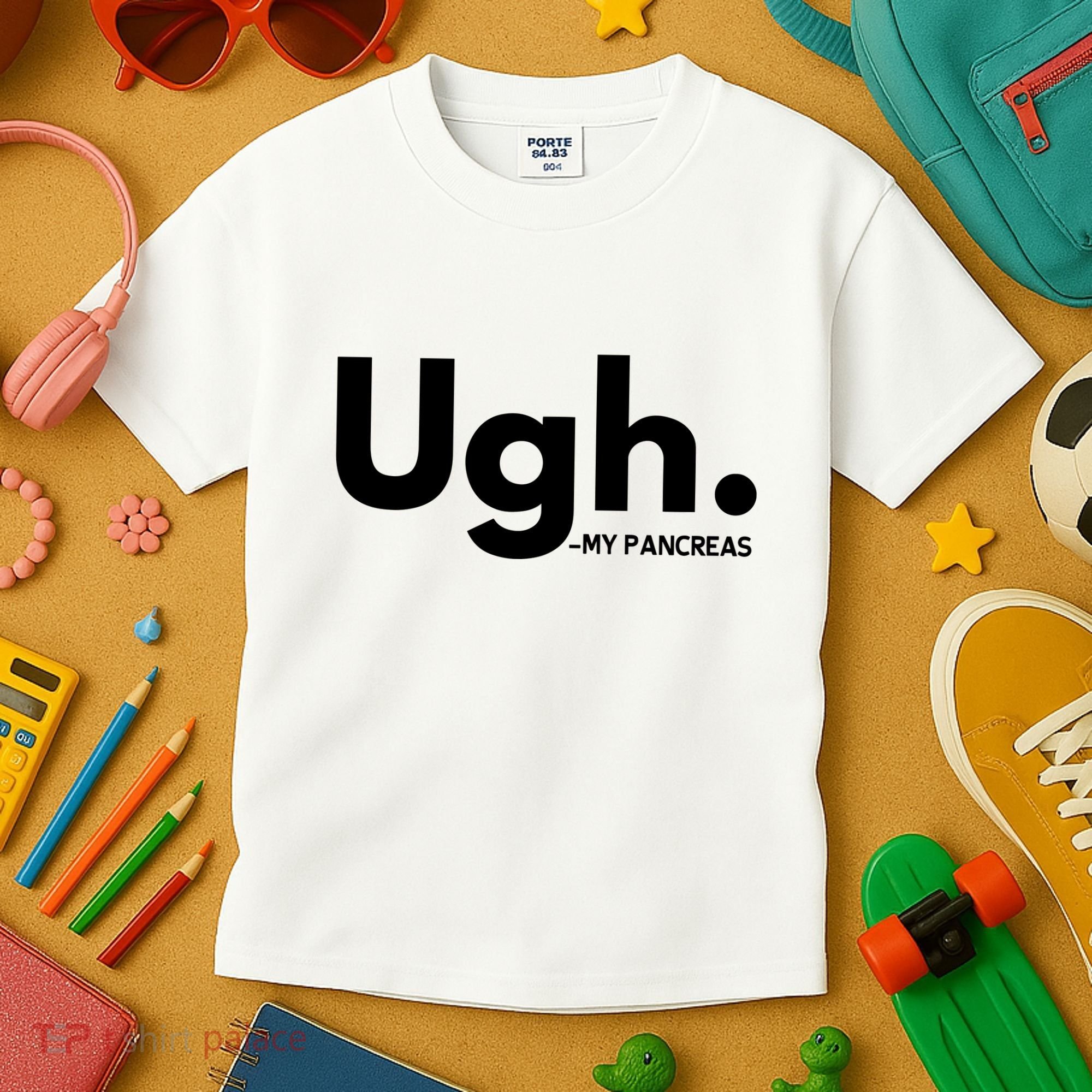 Funny Ugh Pancreas Supporter Kids T-Shirt