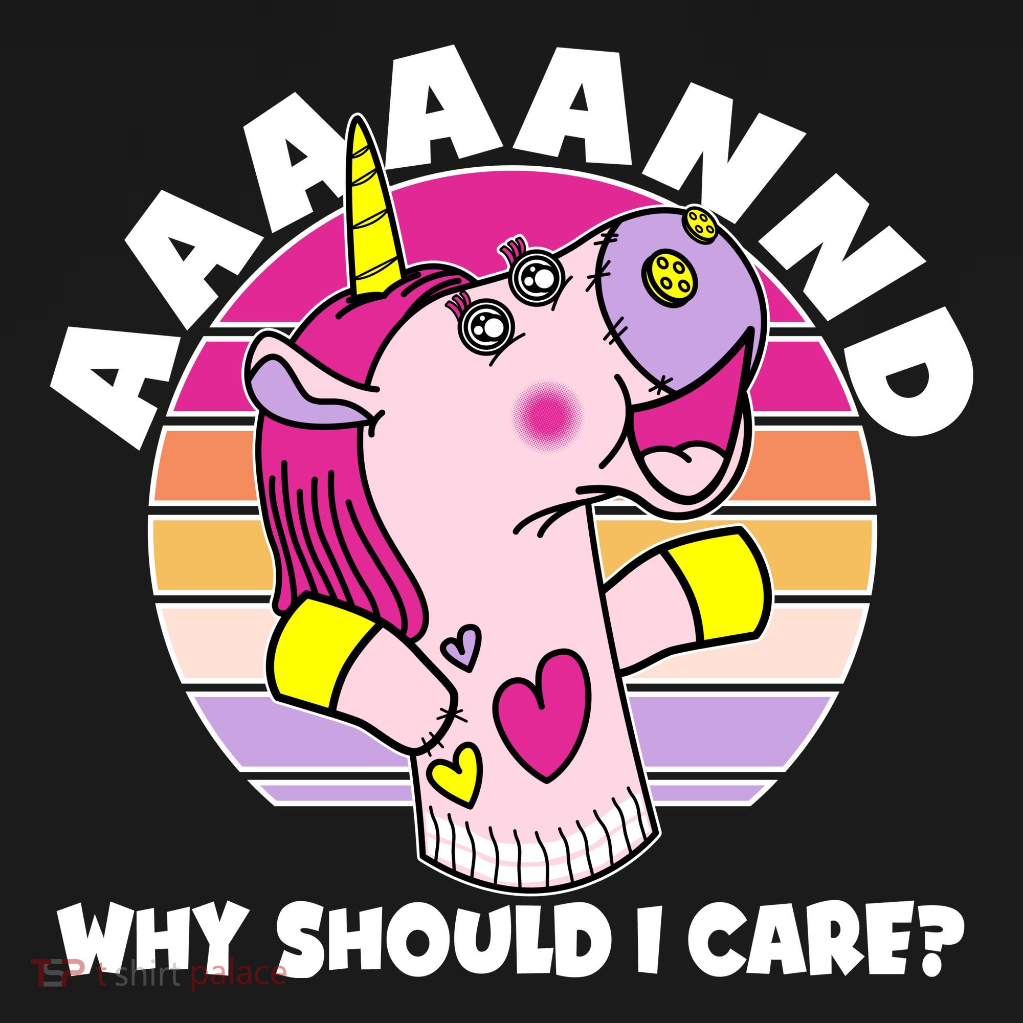 Funny Unicorn Puppet Aaaaand Why Should I Care Visor