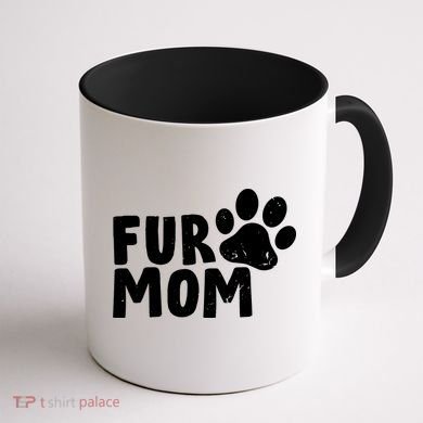 Fur Mom Coffee Mug back