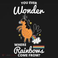 Fun Unicorn Rainbow Fart Poop Where Rainbows From Joke Gift Great Gift Ornament thumb 1