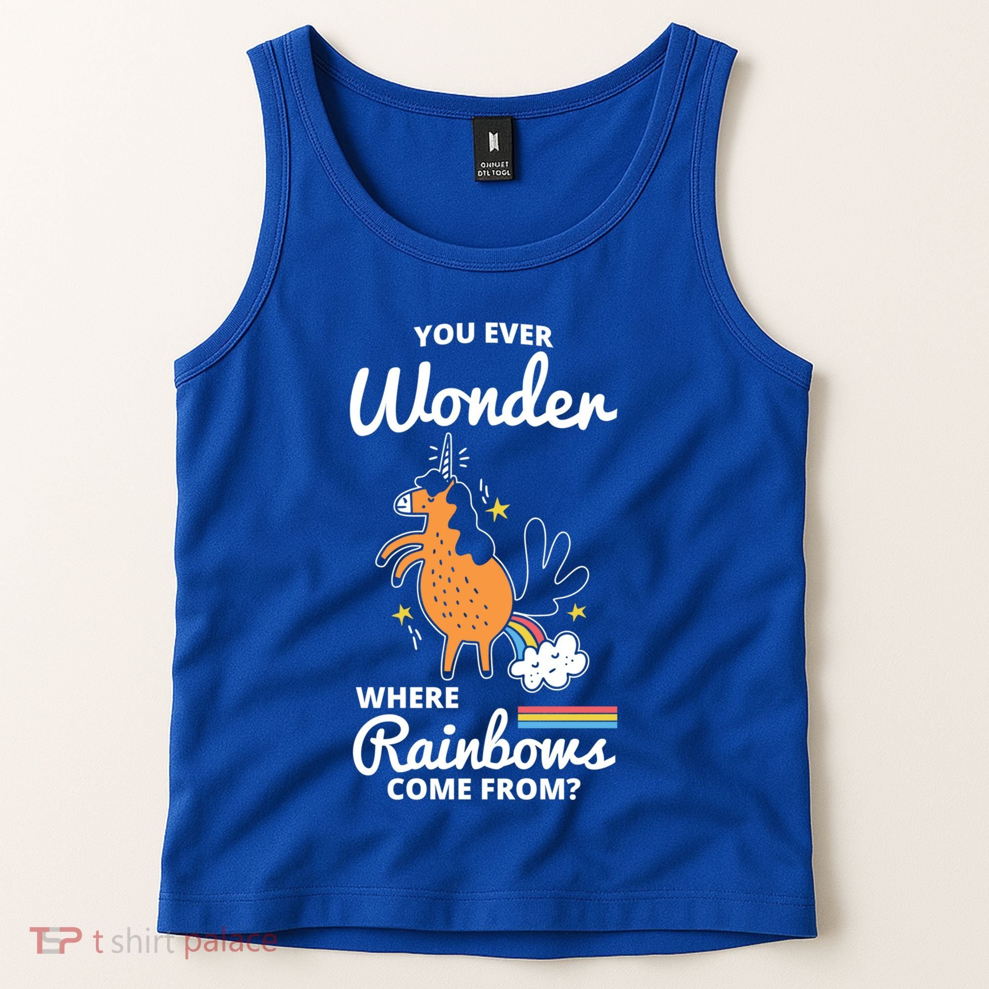 Fun Unicorn Rainbow Fart Poop Where Rainbows From Joke Gift Great Gift Tank Top