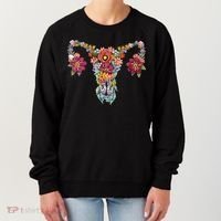 Floral Uterus Rights Feminist Women's Sweatshirt thumb 0