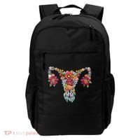 Floral Uterus Rights Feminist Backpack thumb 0