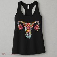 Floral Uterus Rights Feminist Women's Tank Top thumb 3