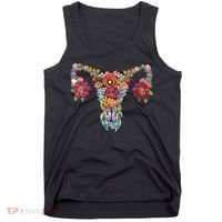 Floral Uterus Rights Feminist Tank Top thumb 0