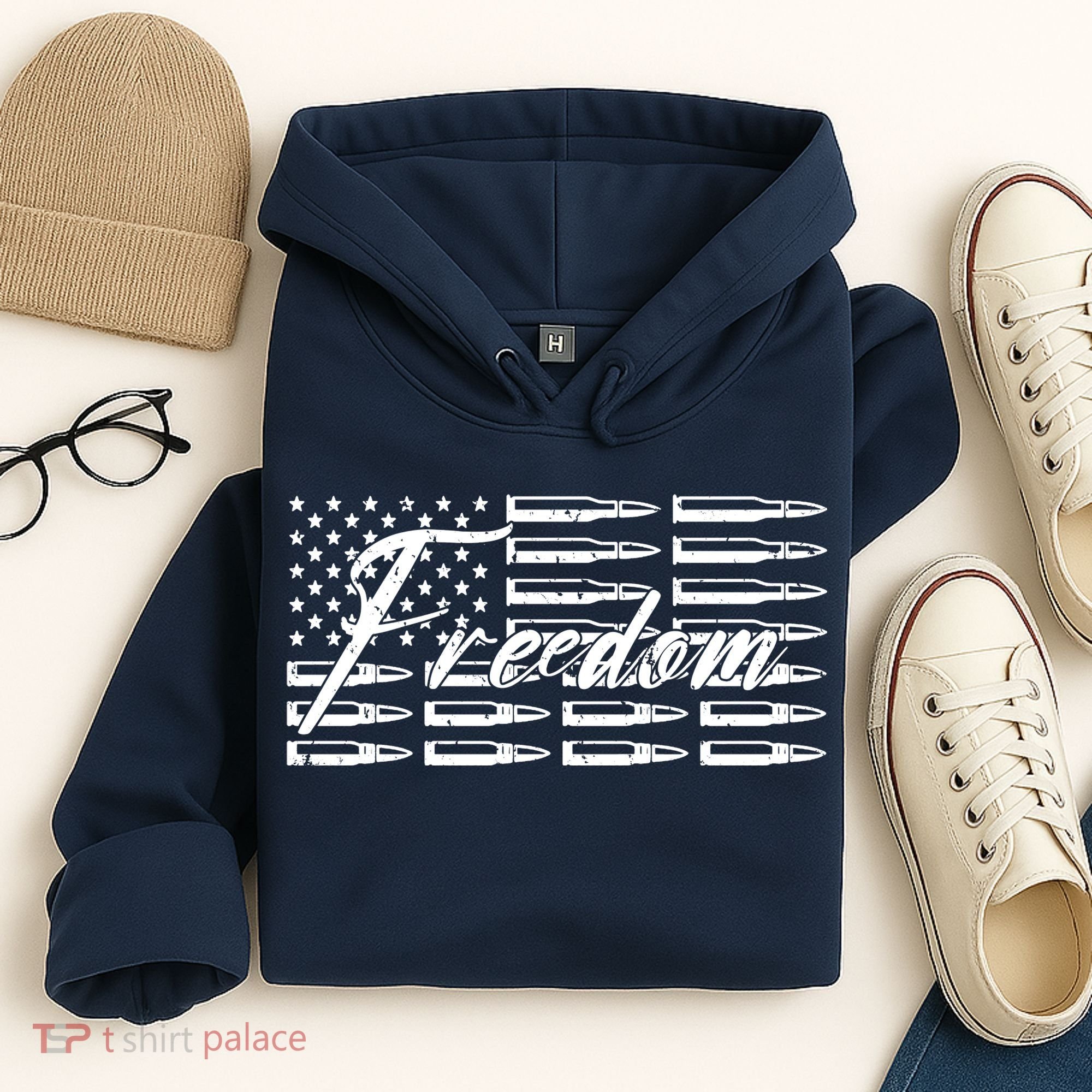 Freedom United States Gun Bullets Hoodie